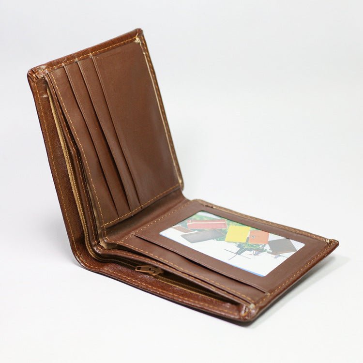 William Baylor Vintage Brown Leather Bifold Wallet - williambaylor